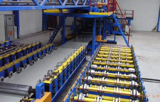 Máquina de formación de paneles de pared de PU para techos superiores y inferiores