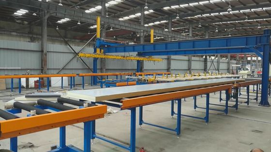 200 mm de espesor PU panel de acumulación de PU panel de sandwich línea