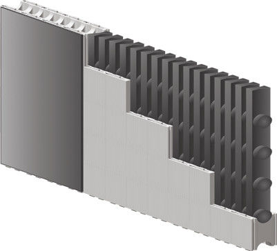 Máquina para moldear paneles de pared de aluminio con rociador EPS