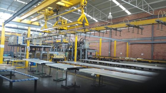 Máquina para formar hojas de paneles de PU discontinuos
