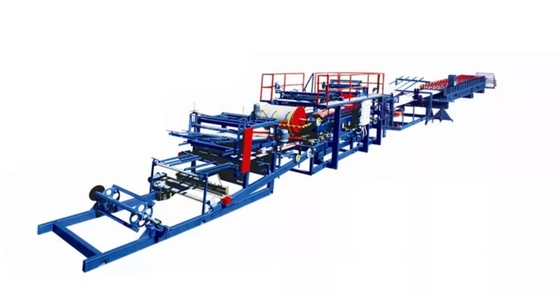 380V de lana de roca EPS panel de sándwich máquina de formación de rodillos de la hoja de techo línea de producción